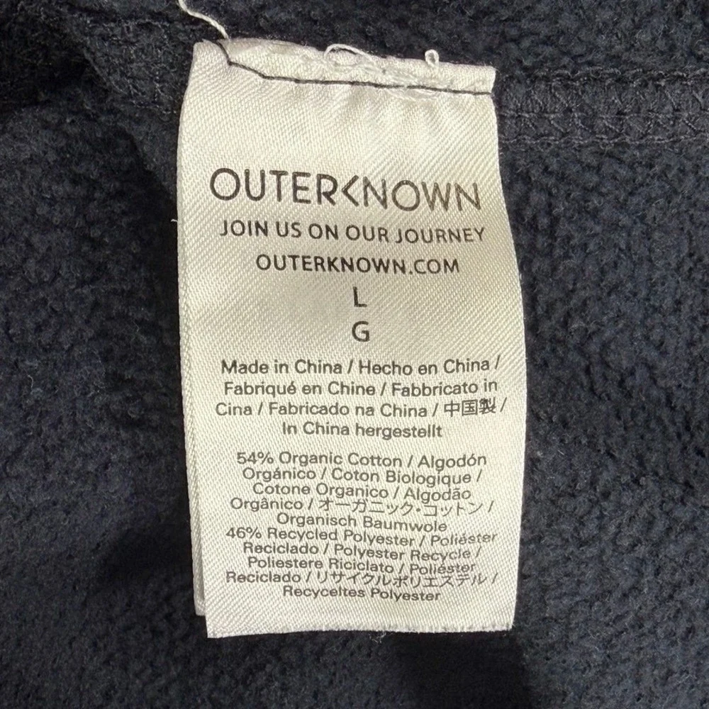 Outerknown Hightide Sunnyside Sweatpants Mens Large Navy Blue Terry Cloth Jogger
